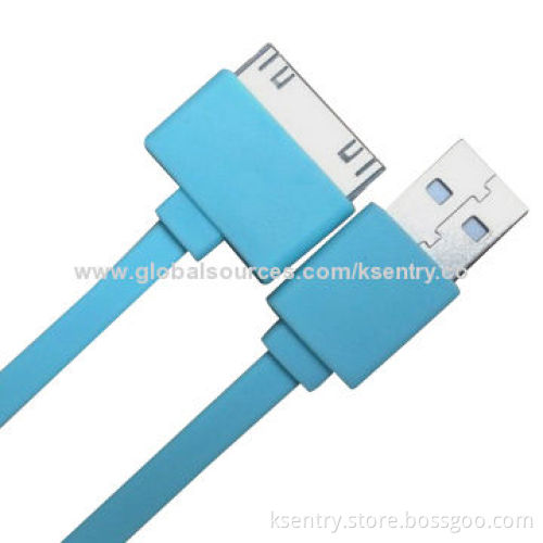 High Quality New Flat Noodle Cable for iPad, with 2A Current Load Bearing